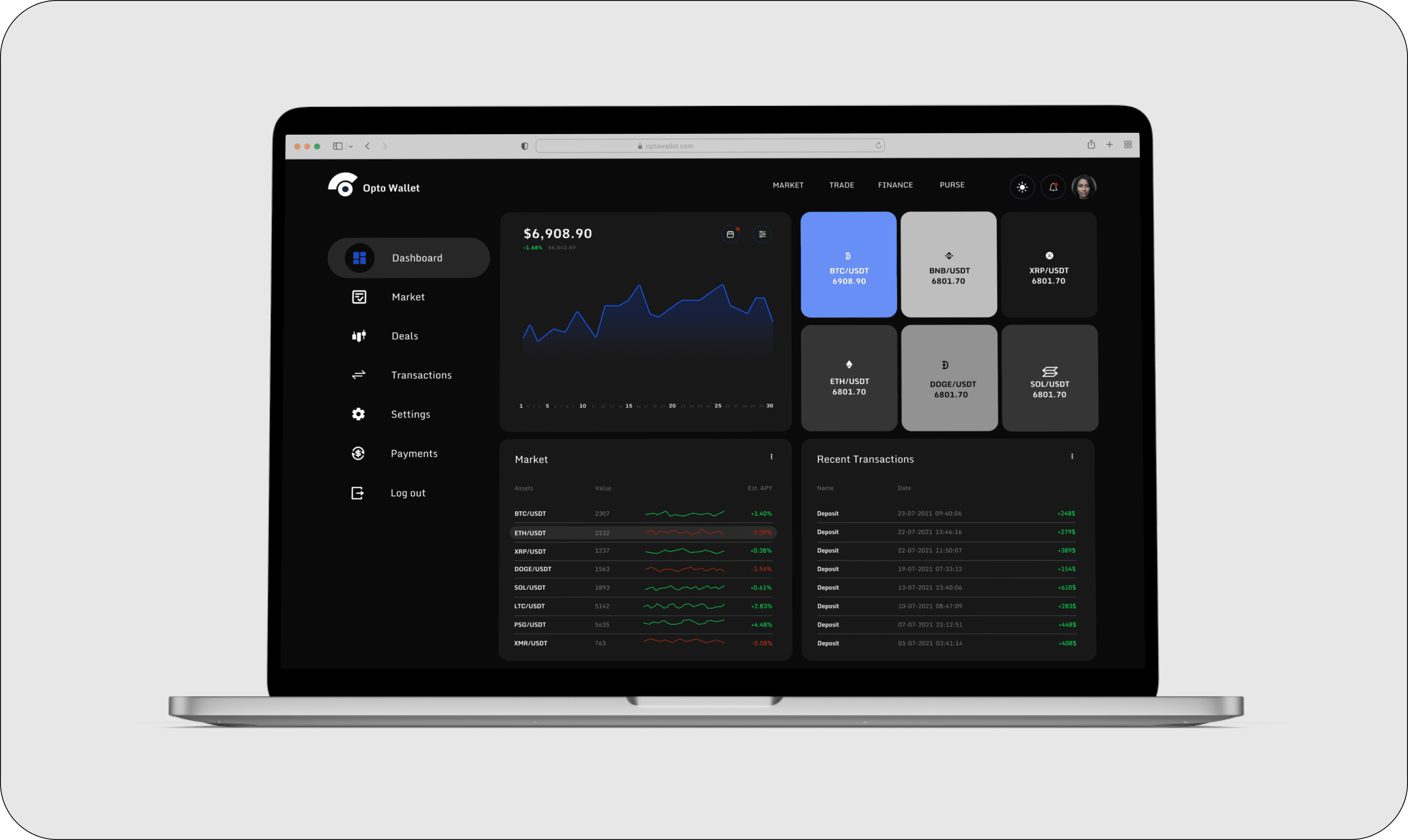 Ideate Landing Page Dark Mode